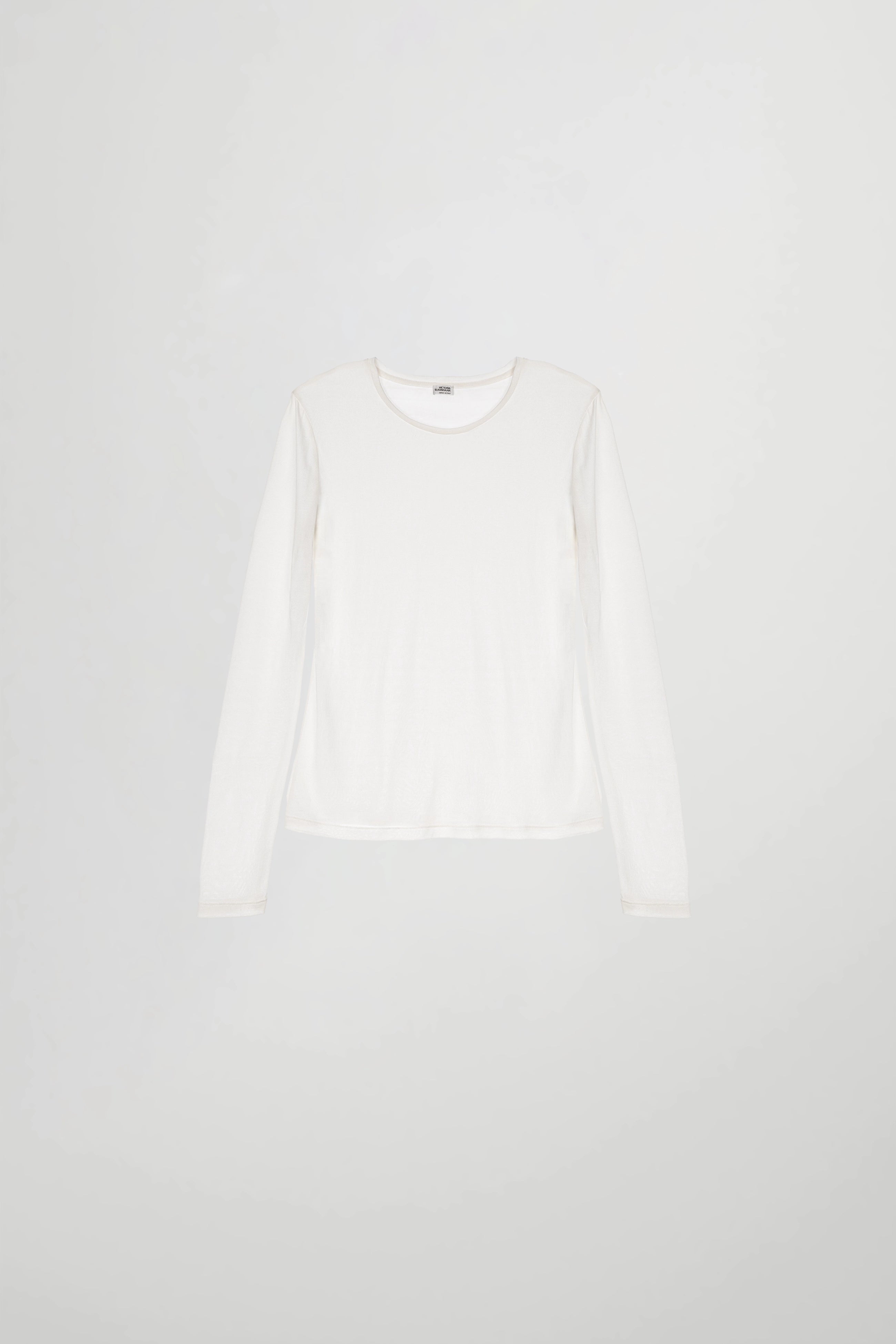 Crew Neck Top in Silk