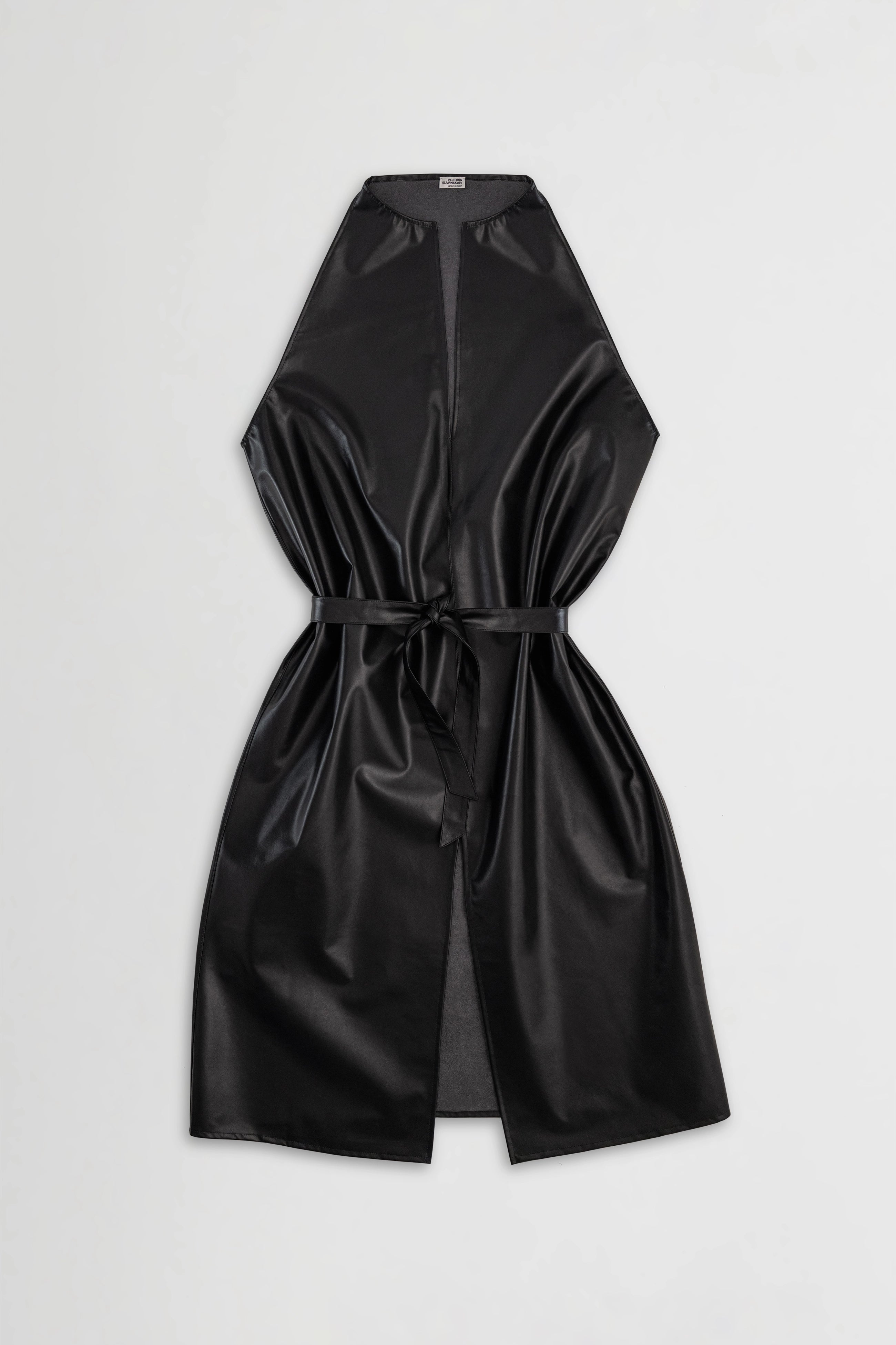 Leather Halterneck Dress