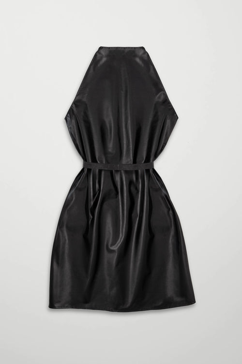 Leather Halterneck Dress