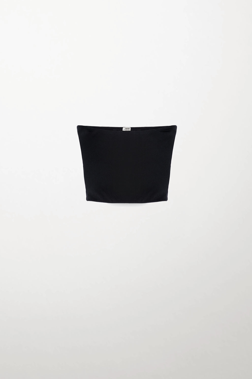 Navy Strapless Top in Silk