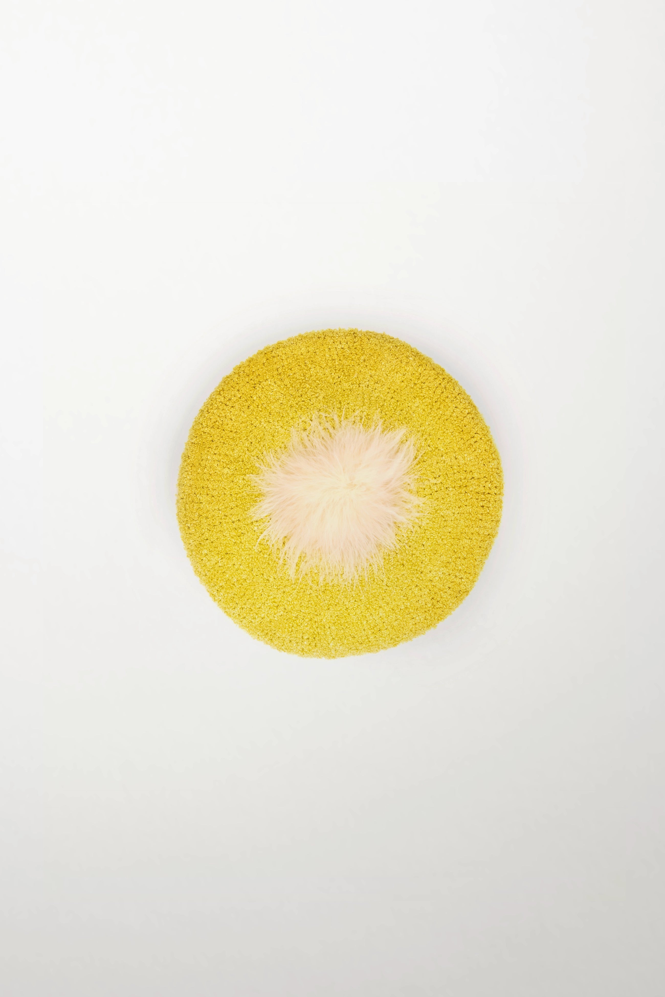 Pom Pom Beret in Cashmere