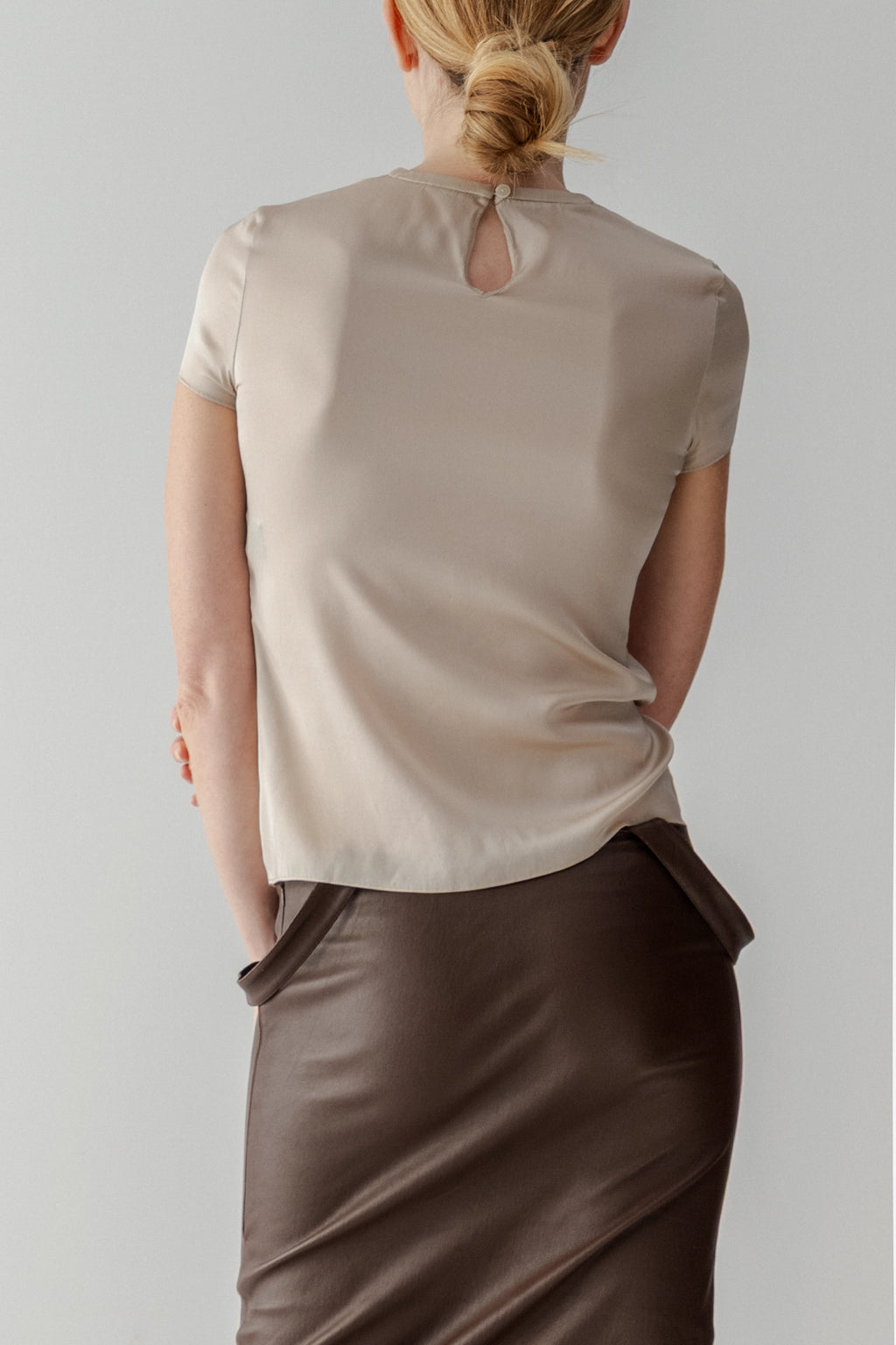 Silk Crewneck T-shirt