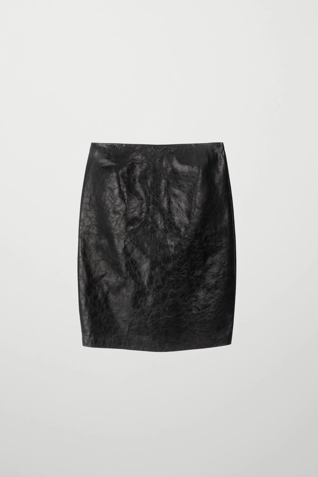 Shiny Leather Skirt Back
