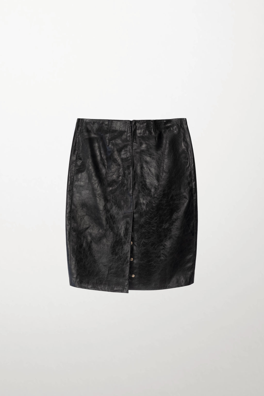 Shiny Leather Skirt Back