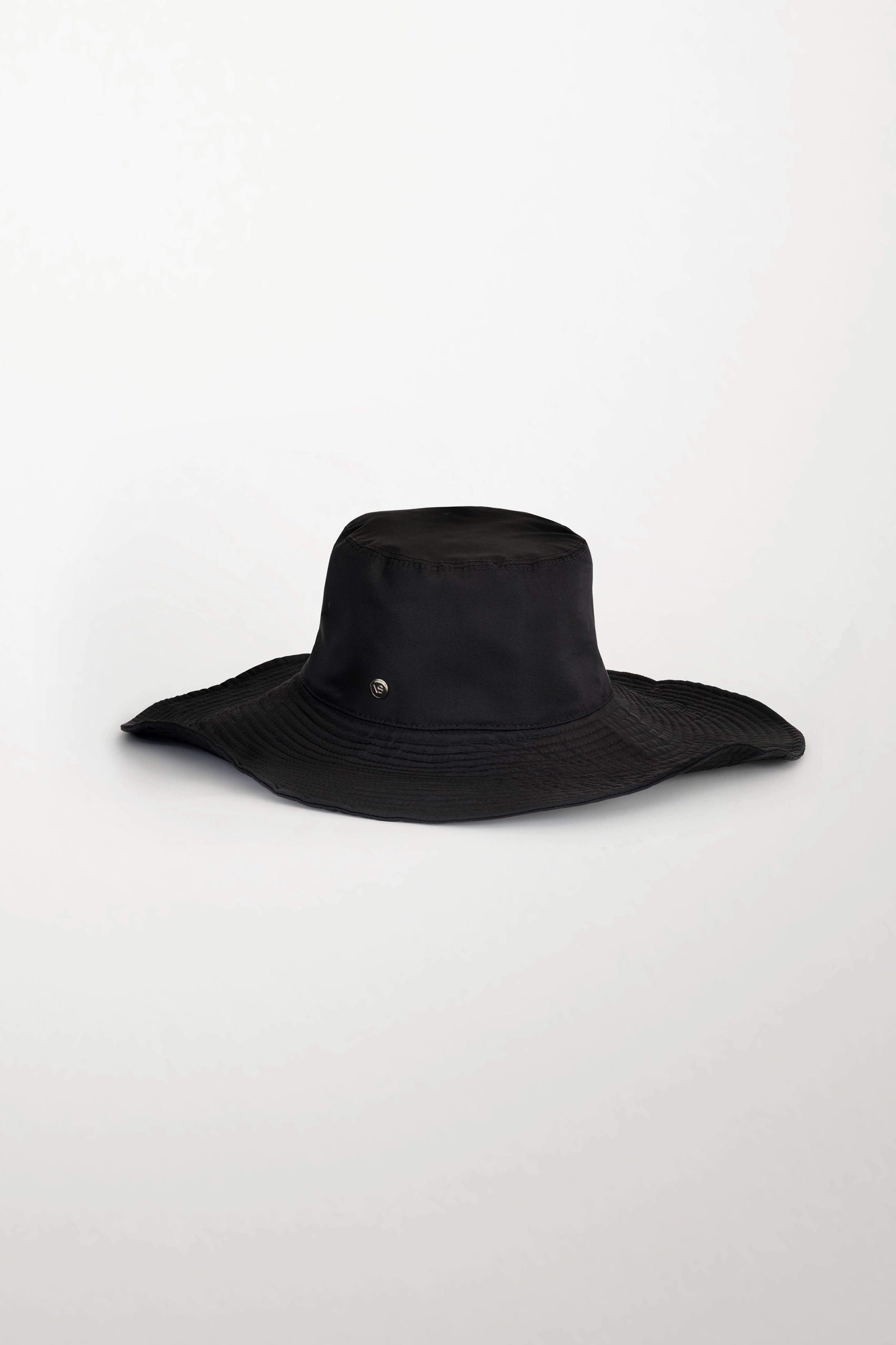 Wide-Brim Hat in Silk