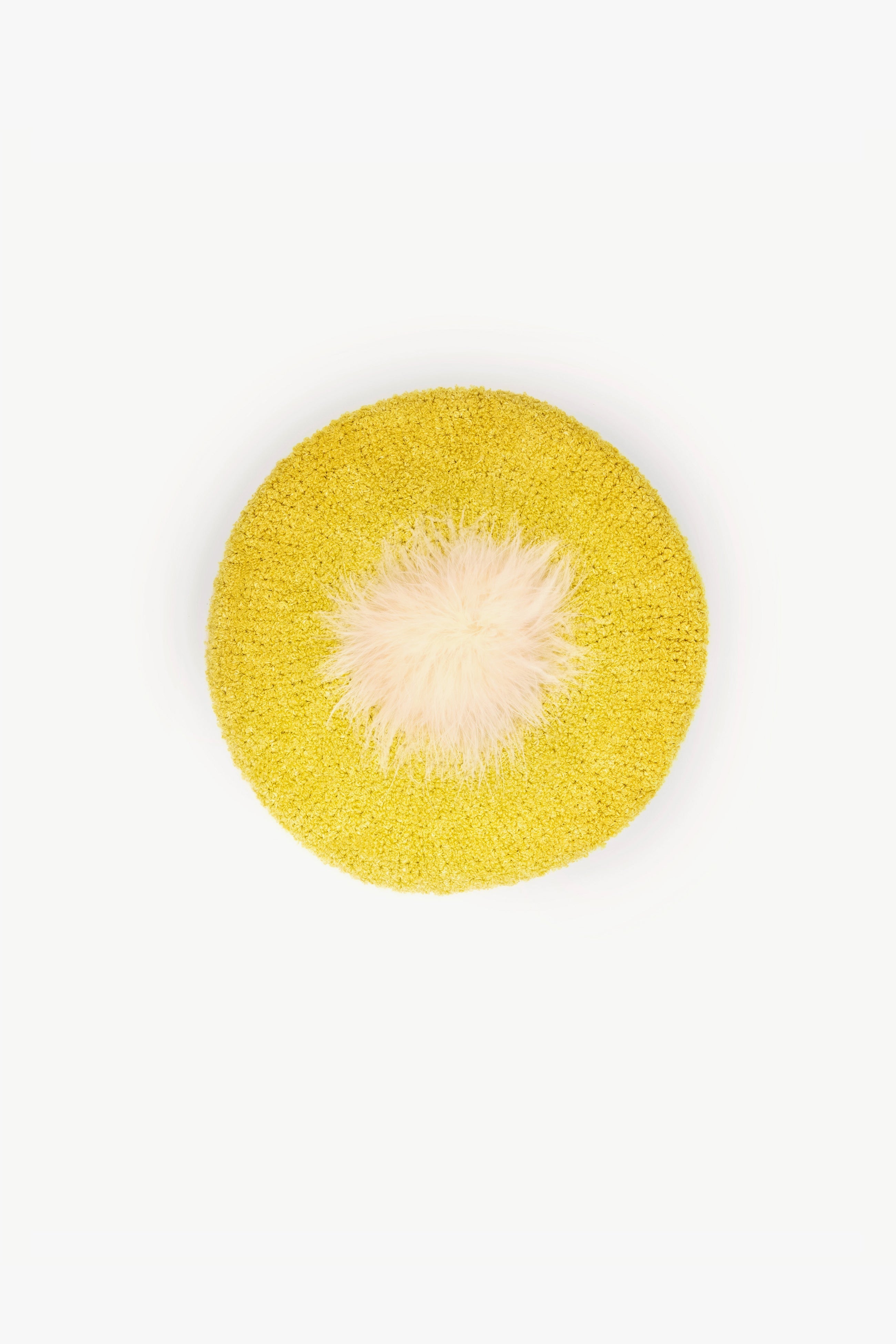 Pom Pom Beret in Cashmere