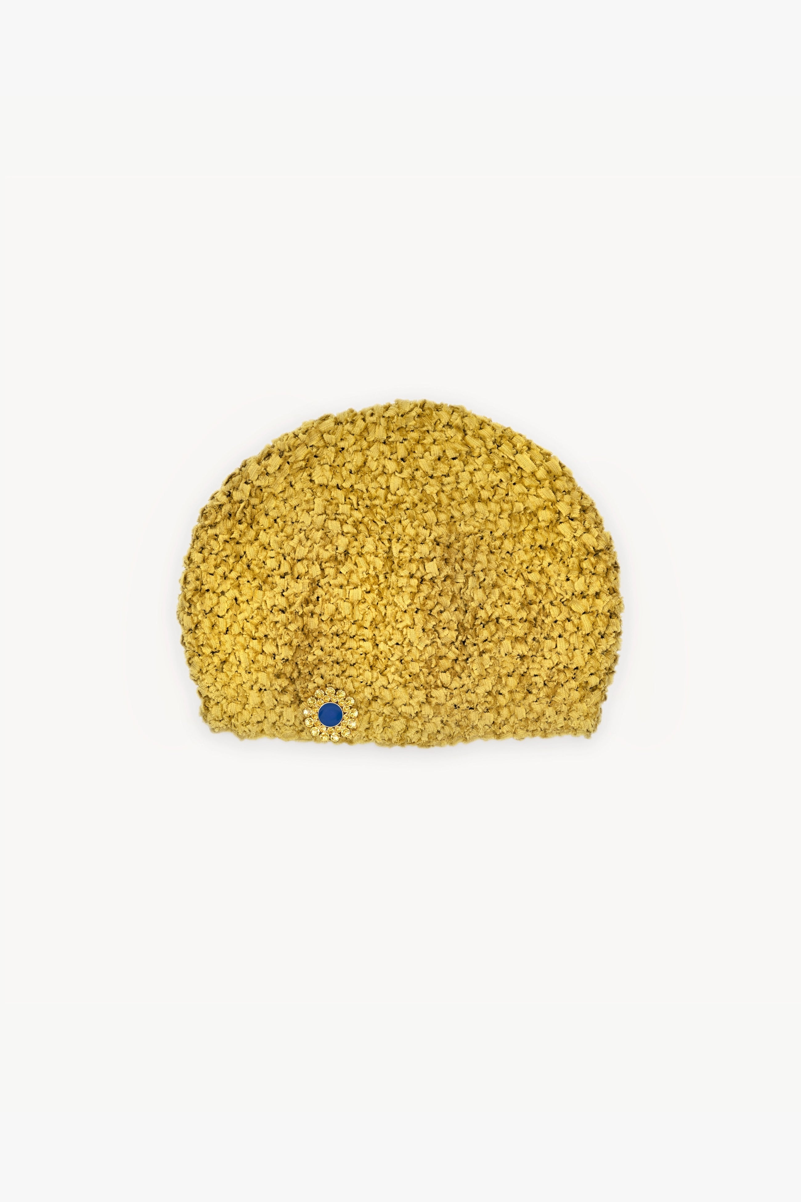 Golden Silk Openwork Beret