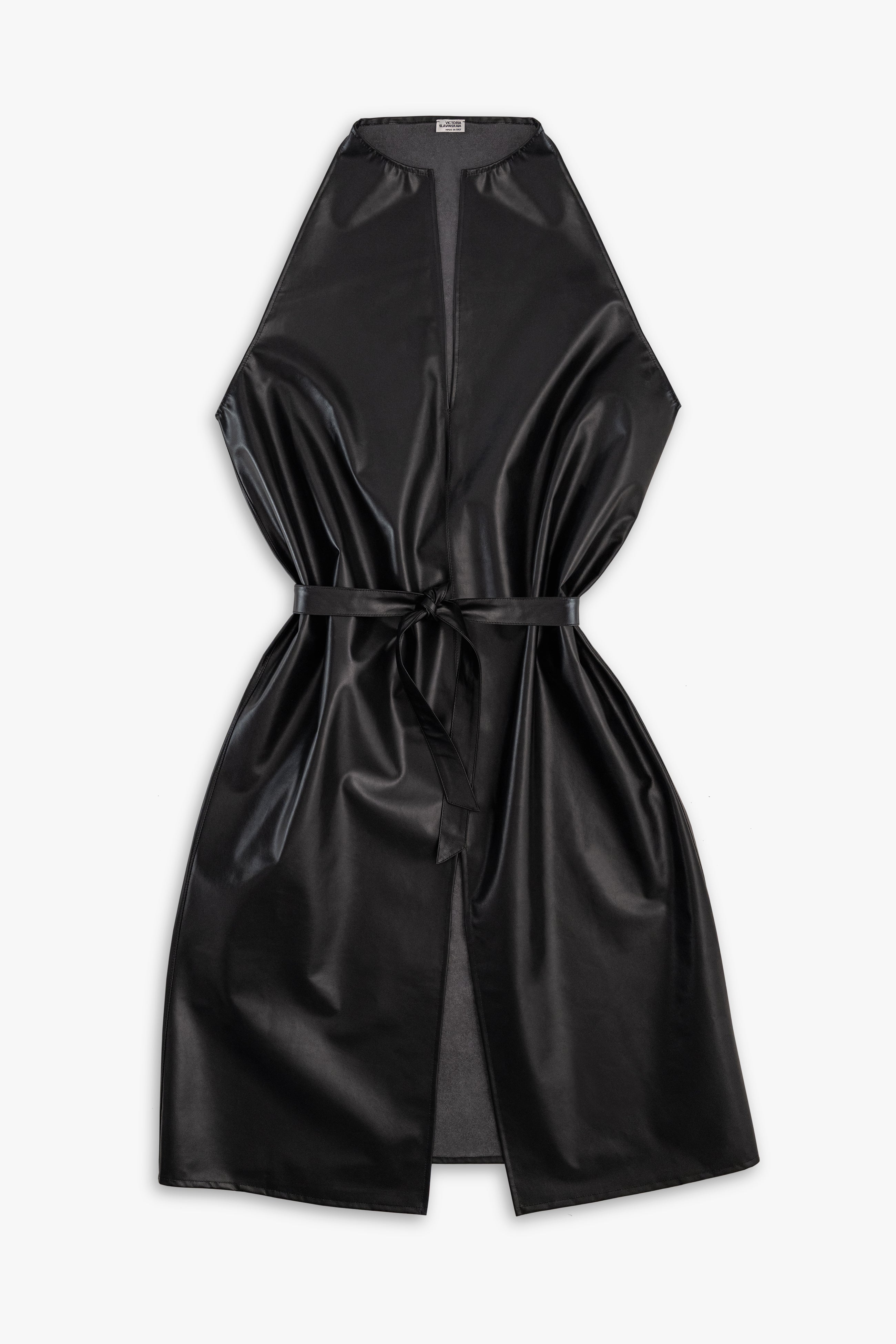 Leather Halterneck Dress